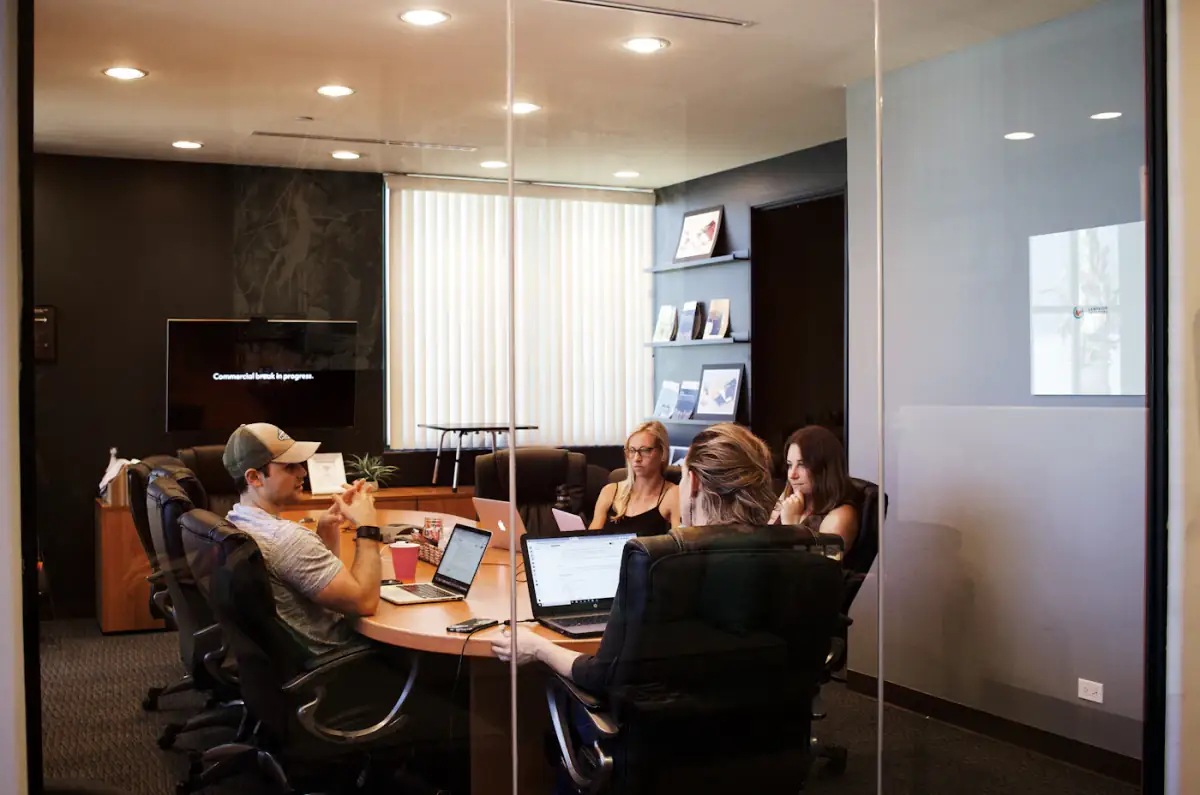 Creative team shaping a brand during a collaborative workshop
